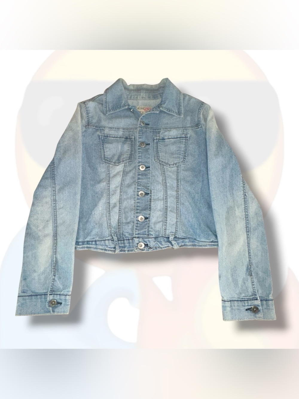 Light Wash Denim Paris Blues Cropped Junior’s Jean Jacket